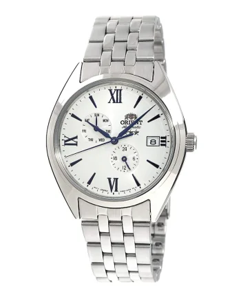 Ceas automatic cu functii multiple, Argintiu/Alb
