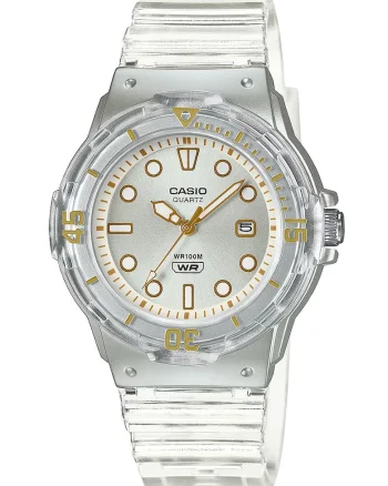 Ceas quartz cu logo pe cadran, Transparent