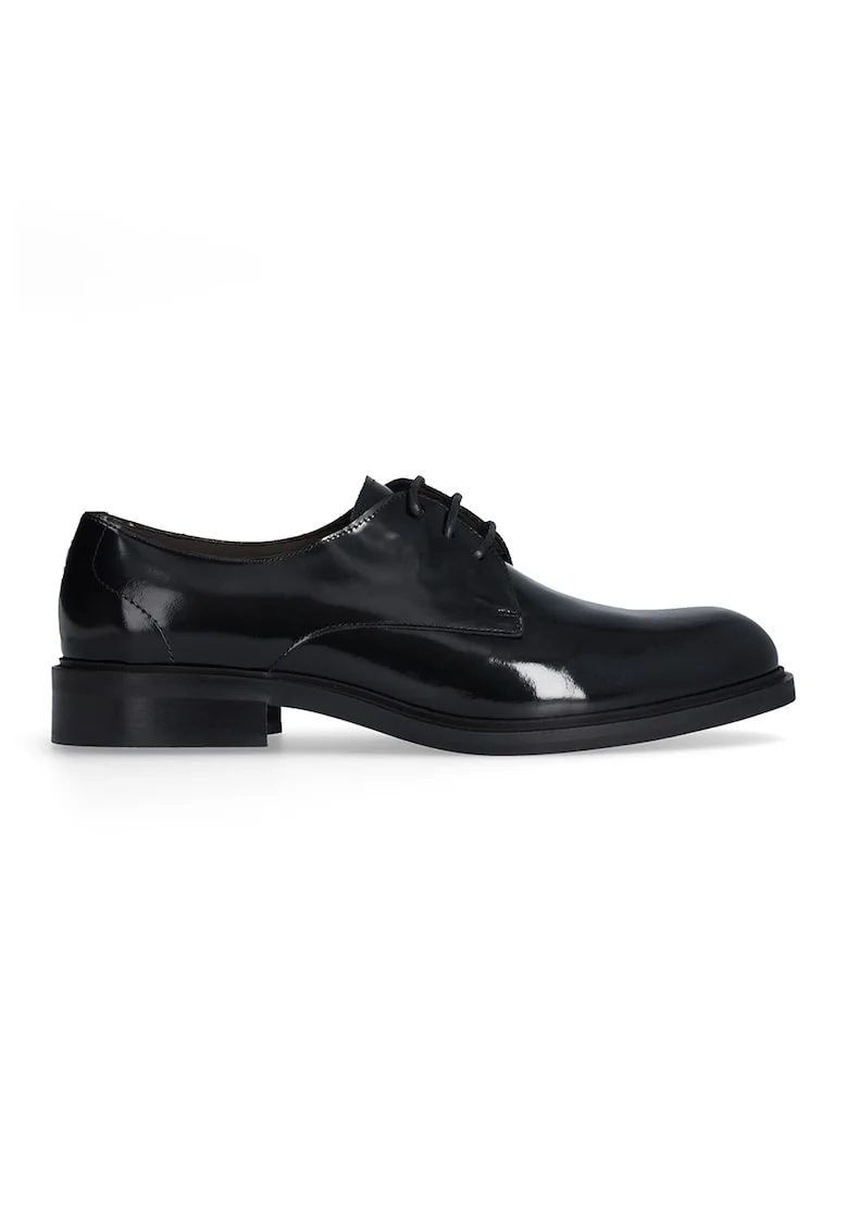 Pantofi derby din piele, Negru