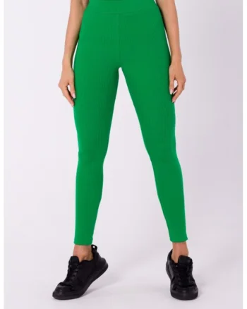 Colanti lungi din tricotaj cu nervuri,, Verde