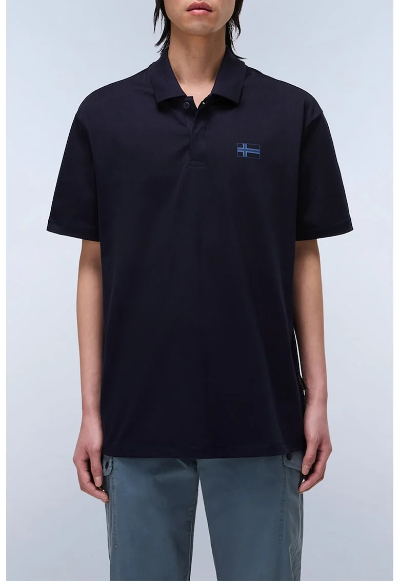 Tricou polo de bumbac Sorano, Bleumarin