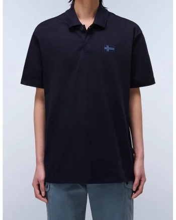 Tricou polo de bumbac Sorano, Bleumarin