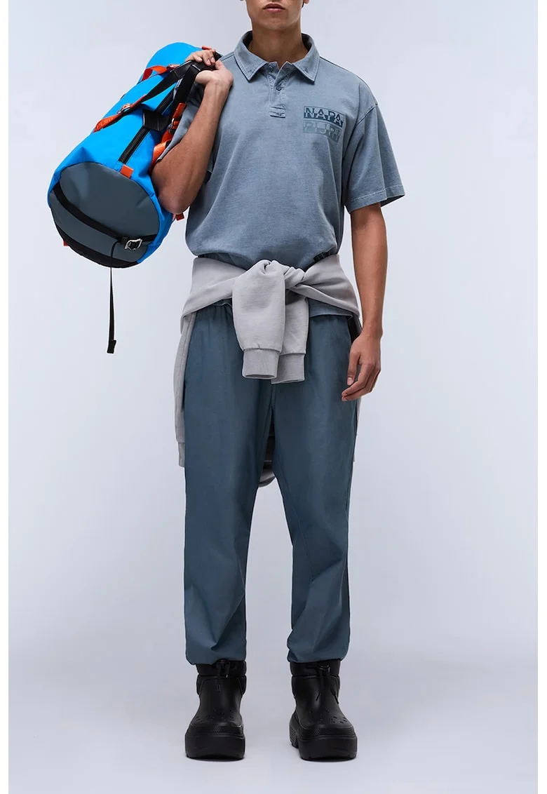 Tricou polo relaxed fit Cortona, Albastru prafuit