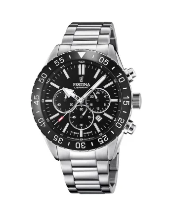 Ceas Barbati  Ceramic Chrono F20578/1 1715499961, Argintiu
