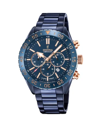 Ceas Barbati  Ceramic Chrono F20578/1 1715499961, Albastru