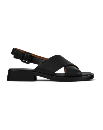 Sandale de piele Dana, Negru