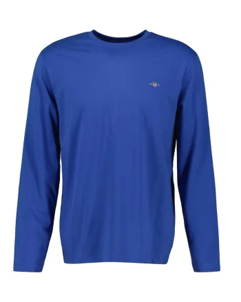 Bluza din bumbac Shield, Albastru indigo