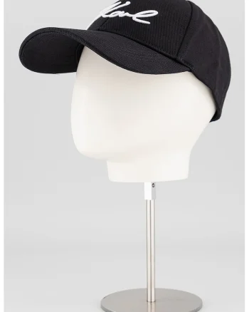 Sapca cu logo Signature, Negru/Alb optic