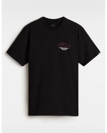 Tricou cu imprimeu logo, Negru/Roz
