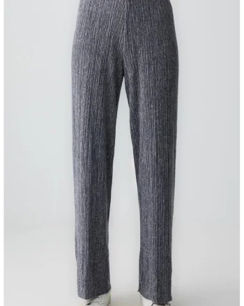 Pantaloni cu croiala ampla, Albastru ultramarin/Alb murdar
