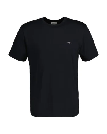 Tricou regular fit din bumbac Shield, Negru