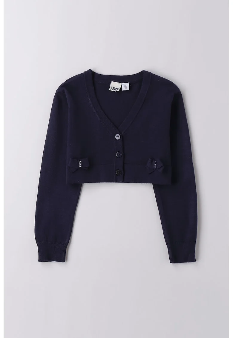 Cardigan cu funde, Bleumarin