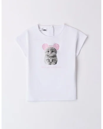 Tricou cu imprimeu si strasuri, Gri deschis/Roz pastel/Alb optic