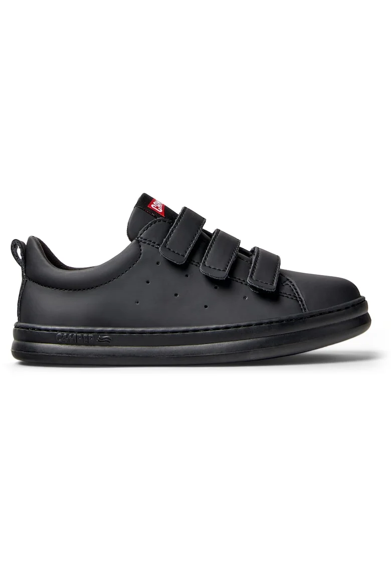 Pantofi sport din piele cu velcro Runner Four Twins 8501, Negru
