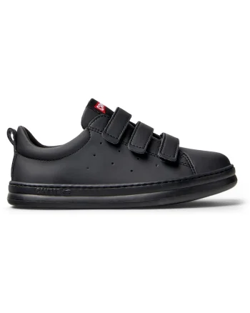 Pantofi sport din piele cu velcro Runner Four Twins 8501, Negru