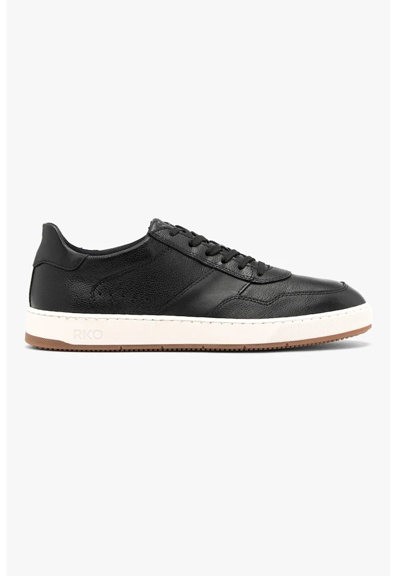 Pantofi uni de piele, Negru