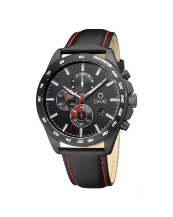 Ceas analog cu cronograf  negru