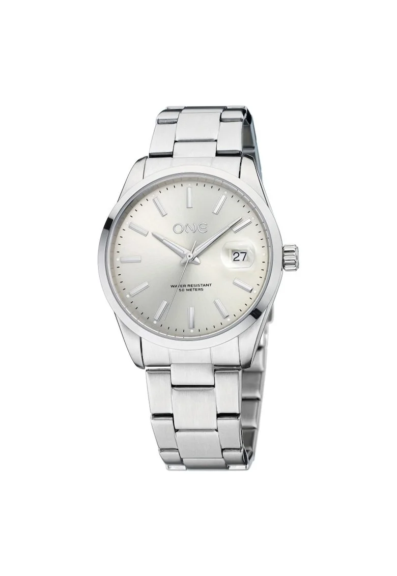 Ceas analog metalic  Noble, Argintiu