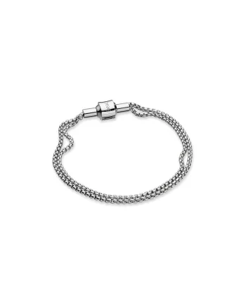 Bratara metalica  Energy Master Soft, Argintiu