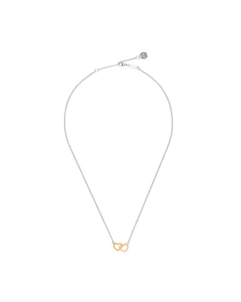 Colier placat cu aur de 18K, Silver/Gold