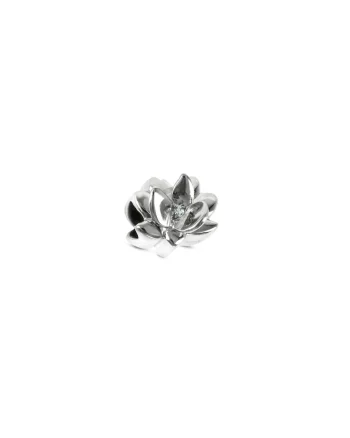 Talisman in forma de floare de lotus, Charm Story  Energy, Argintiu