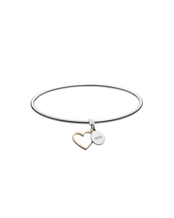 Bratara rigida cu talismane Love Blessing Energy, Argintiu