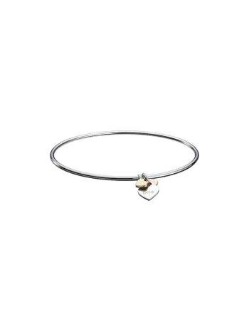 Bratara rigida cu talismane  Energy Blessing Love, argintiu