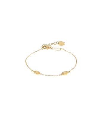 Bratara placata cu aur de 18K  Evil Eye, Auriu