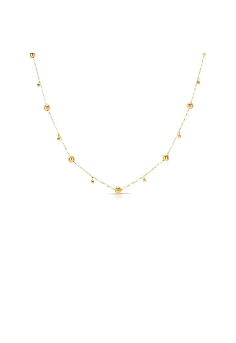 Colier placat cu aur de 18K, Auriu