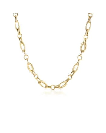 Colier placat cu aur de 18k Solid Luminos