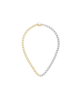 Lant metalic bicolor,  Neckmess Pride, argintiu, auriu