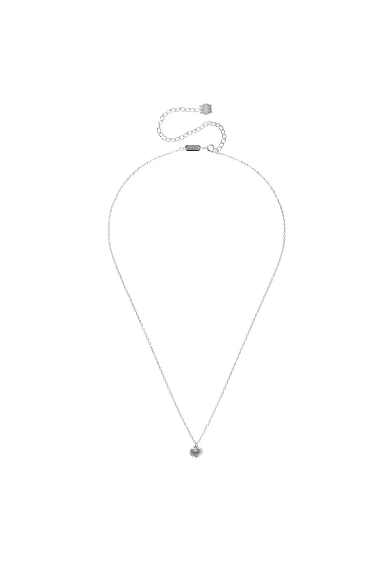 Colier cu pandantiv in forma de inima  Neckmess Heart, Argintiu