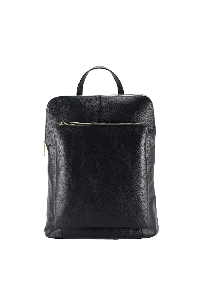 Rucsac din piele naturala 2 in1 negru 1441 123 12151, Negru