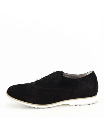 Pantofi oxford din piele naturala negru Magda 01 10064, Negru