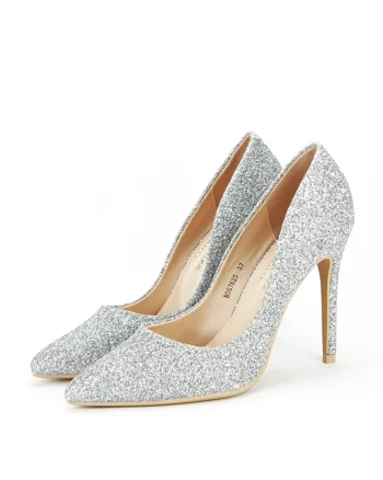 Pantofi eleganti argintii BDG7625 01 12378, Argintiu