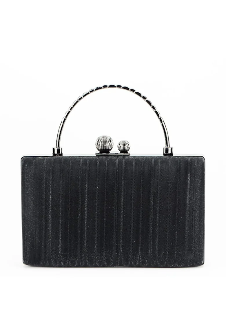 Geanta clutch cu maner BME-622 05, Negru, 20x12x3