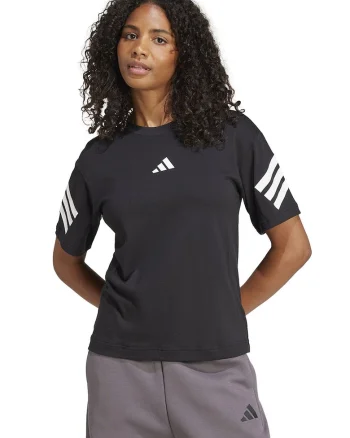 Tricou cu decolteu la baza gatului Future Icons 3-Stripes, Negru