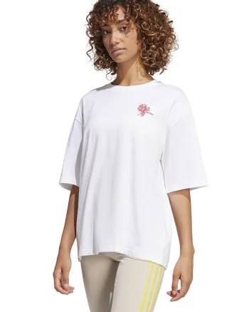 Tricou din bumbac cu detaliu brodat, Rosu/Alb