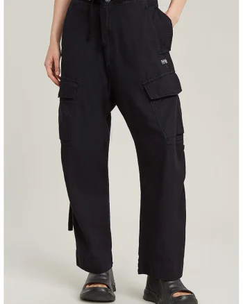 Pantaloni cargo lejeri, Negru