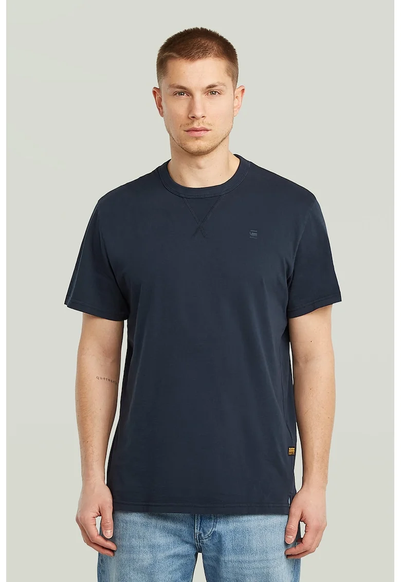 Tricou din bumbac organic Nifous, Albastru ultramarin