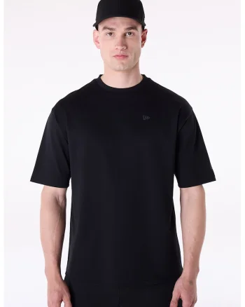 Tricou cu imprimeu logo pe spate, Negru