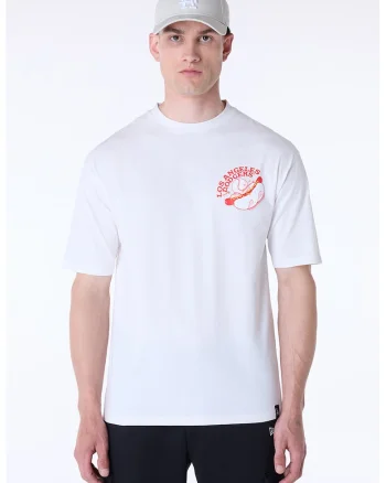 Tricou cu imprimeu, Rosu/Galben pal/Alb optic