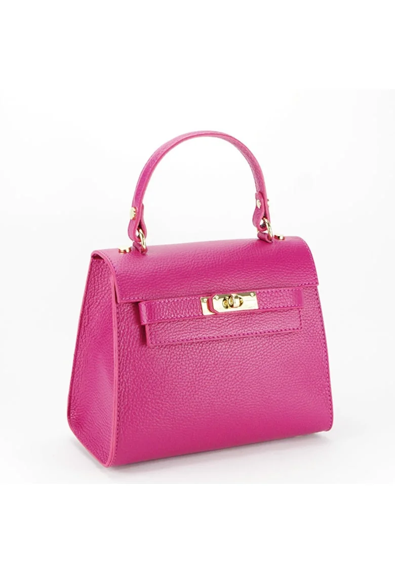 Geanta mica din piele naturala B-8949 121 Fucsia 6759, Fucsia