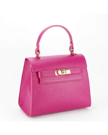 Geanta mica din piele naturala B-8949 121 Fucsia 6759, Fucsia