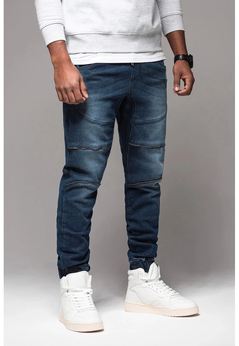 Blugi regular fit, Albastru indigo