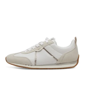 Pantofi sport low-cut cu garnituri de piele intoarsa, Gri deschis/Maro taupe deschis/Caramel