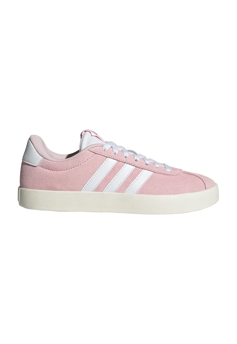 Pantofi sport VL Court 3.0 de piele intoarsa, Roz pastel/Alb optic/Alb murdar