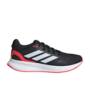 Pantofi sport Run Falcon 5 low-cut din plasa, Negru/Coral/Alb optic