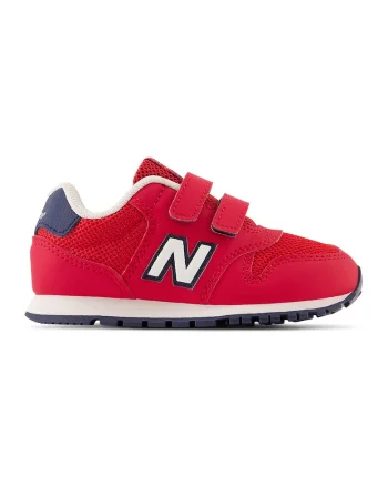 Pantofi sport 500 cu velcro, Rosu vermillion/Albastru