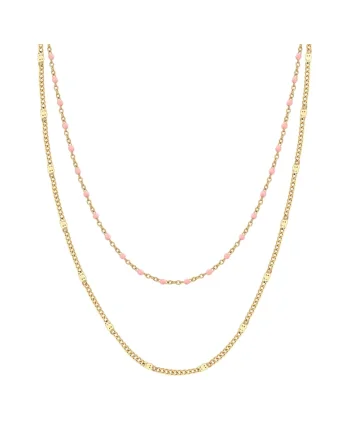 Colier placat cu aur galben de 14K, Auriu